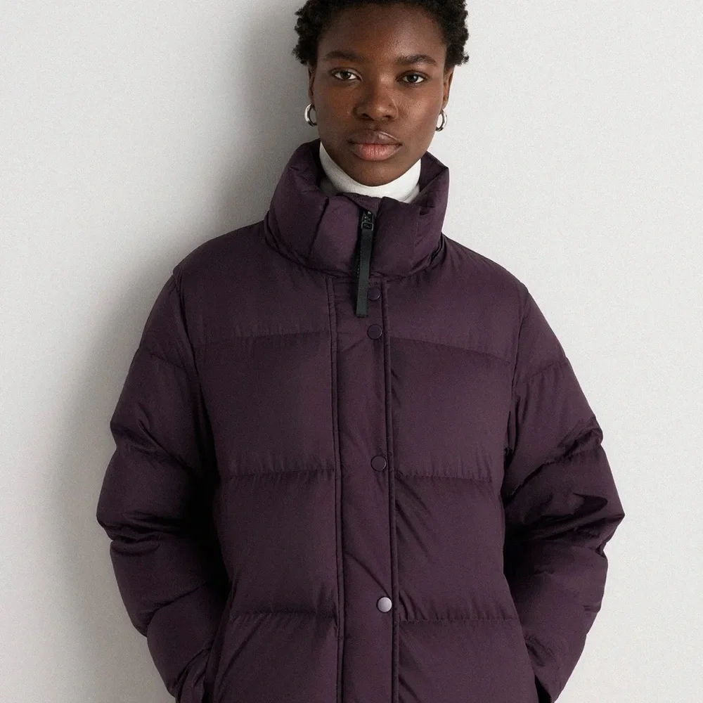 Quince Responsible Down Puffer in Deep Orchid Purple Size Medium NWOT 120